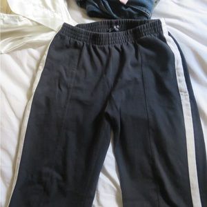 Brandy Melville Navy blue and white sweatpants